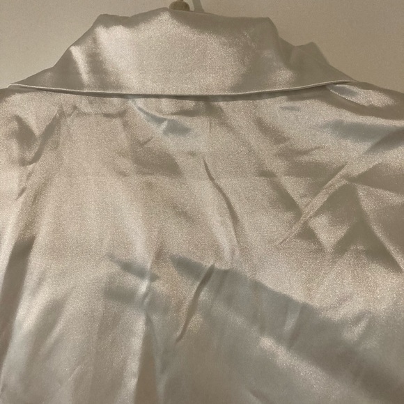 W H M Women’s Silk Satin Casual L/S Shirt - Picture 9 of 13